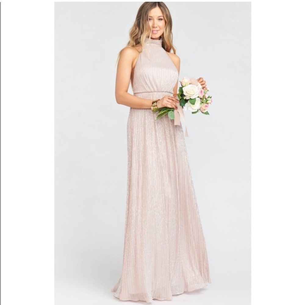 Show Me Your Mumu Collette Maxi Dress in Mauve - Sz medium - formal dress - gold - Picture 3 of 11